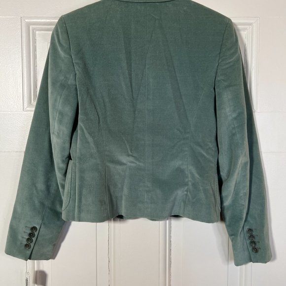Aquascutum London Vintage Velvet Blazer Mint Green - Picture 2 of 6